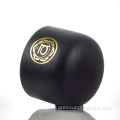 Black Crystal Singing Bowl with Golden Sacral Chakra